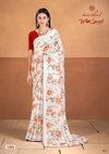White Special By Kashvi Dull Moss Printed Sarees Wholesale Shop In Surat
